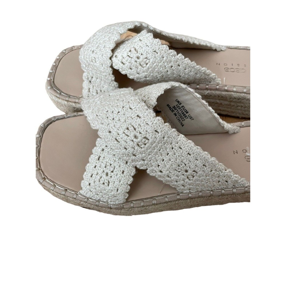 ASOS Design Women's 7 Jazlyn Flatform Crochet‎ Mules